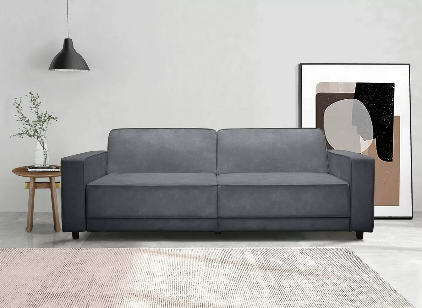 Dorel Home 3-Sitzer "Allie Schlafsofa 225 cm", Bett-Funktion (108/190cm), t günstig online kaufen