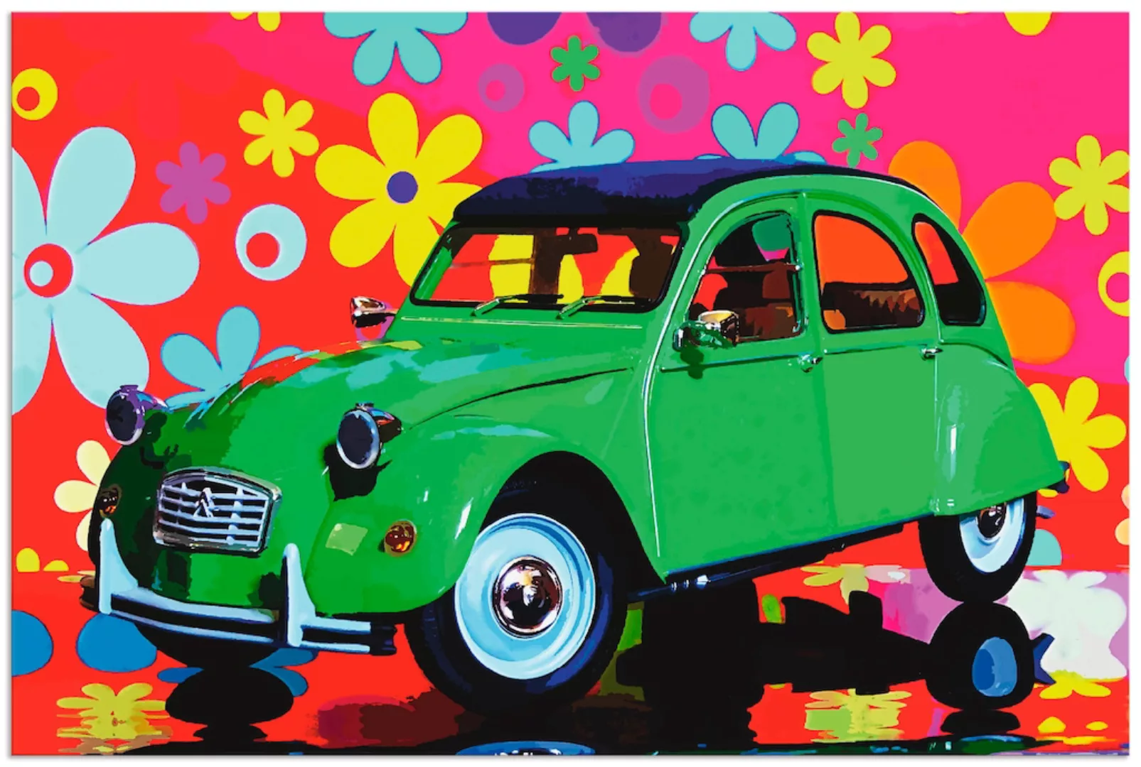 Artland Wandbild "CitroÃ"n 2CV grün", Auto, (1 St.), als Alubild, Outdoorbi günstig online kaufen