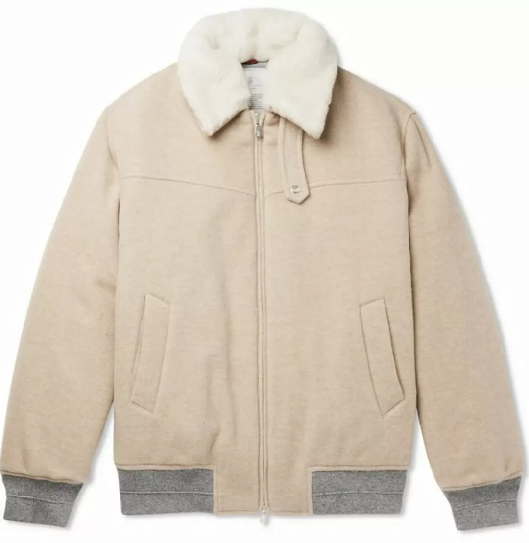 BRUNELLO CUCINELLI Winterjacke Brunello Cucinelli Shearling Cashmere Kaschm günstig online kaufen