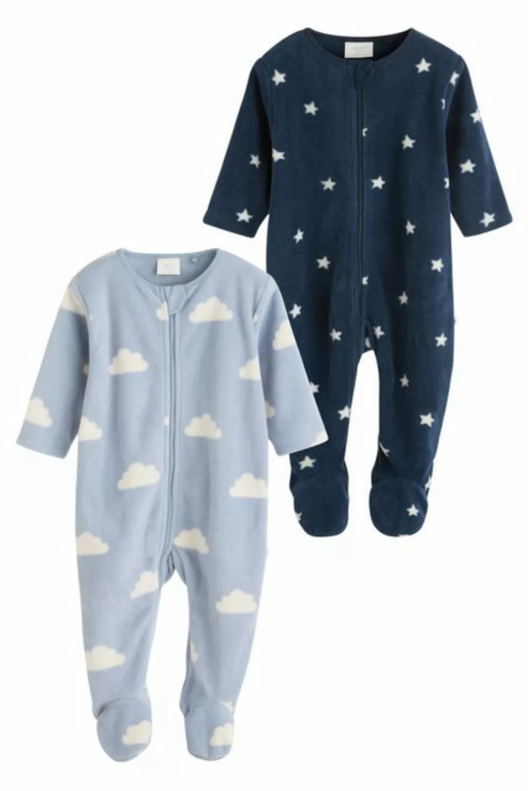 Next Schlafoverall Pyjamas aus Fleece, 2er-Pack (2-tlg) günstig online kaufen