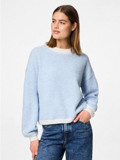 pieces Rundhalspullover PCDILIPPA LS O-NECK KNIT MM günstig online kaufen