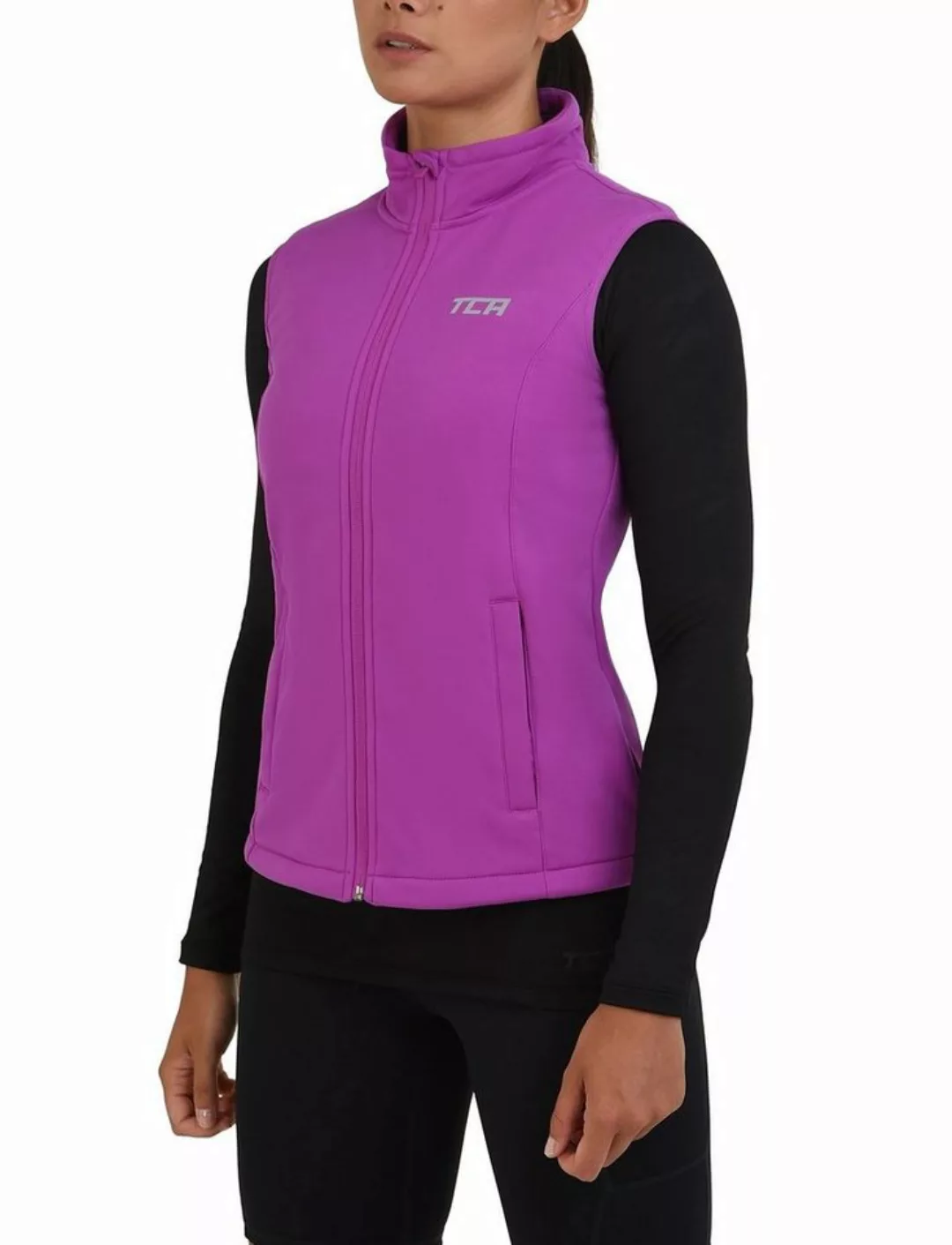 TCA Kurzjacke TCA Damen Flyweight Lauf- und Fahrradweste - Lila günstig online kaufen