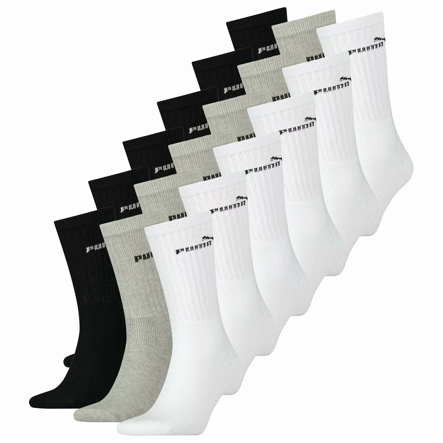 PUMA Unisex Sport Socken CLASSIC SPORT CREW 12er Pack 18er Pack 30er Pack günstig online kaufen