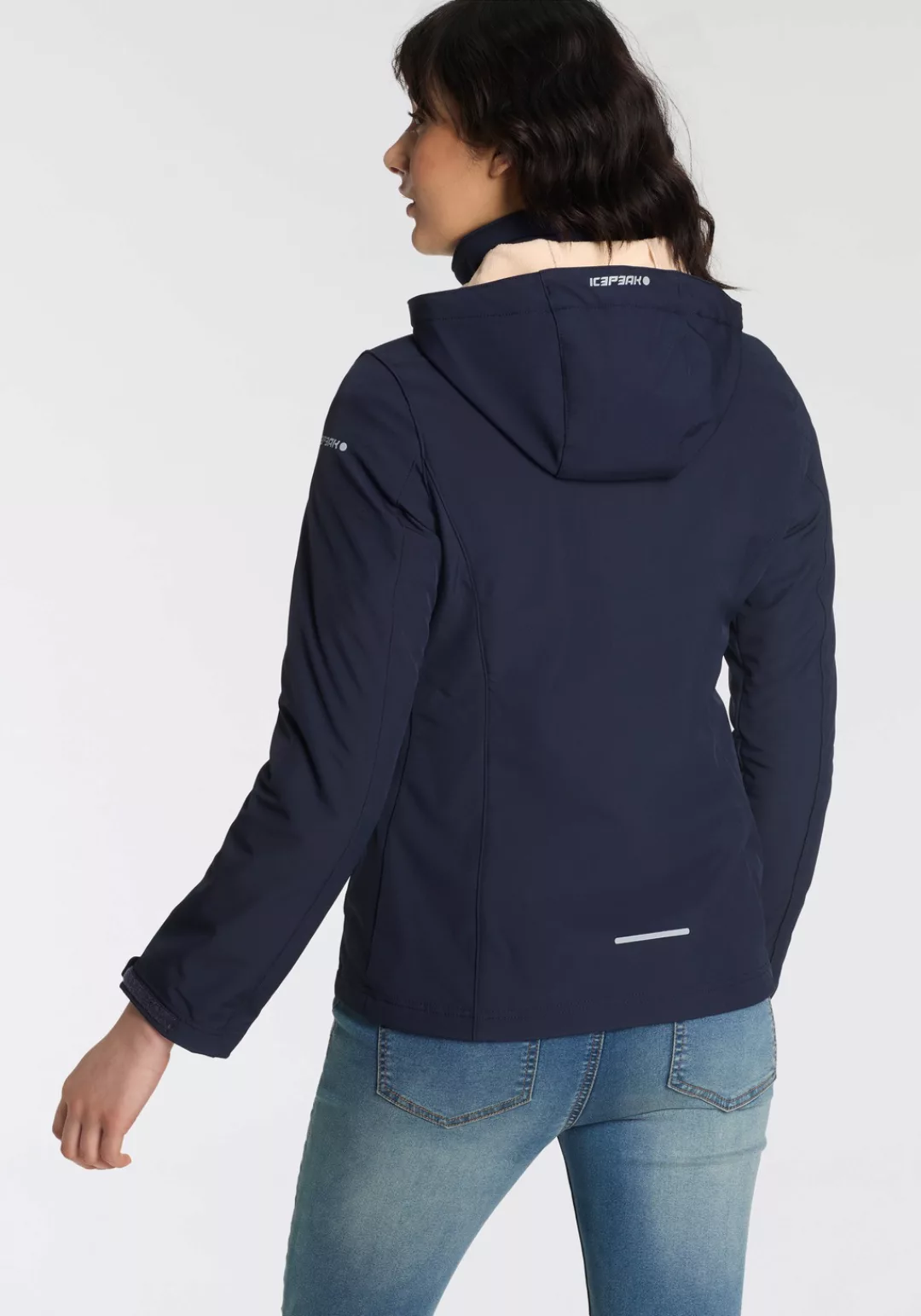 Icepeak Softshelljacke "D SOFTSHELLJACKE BRENHAM", mit Kapuze, mit hohem St günstig online kaufen