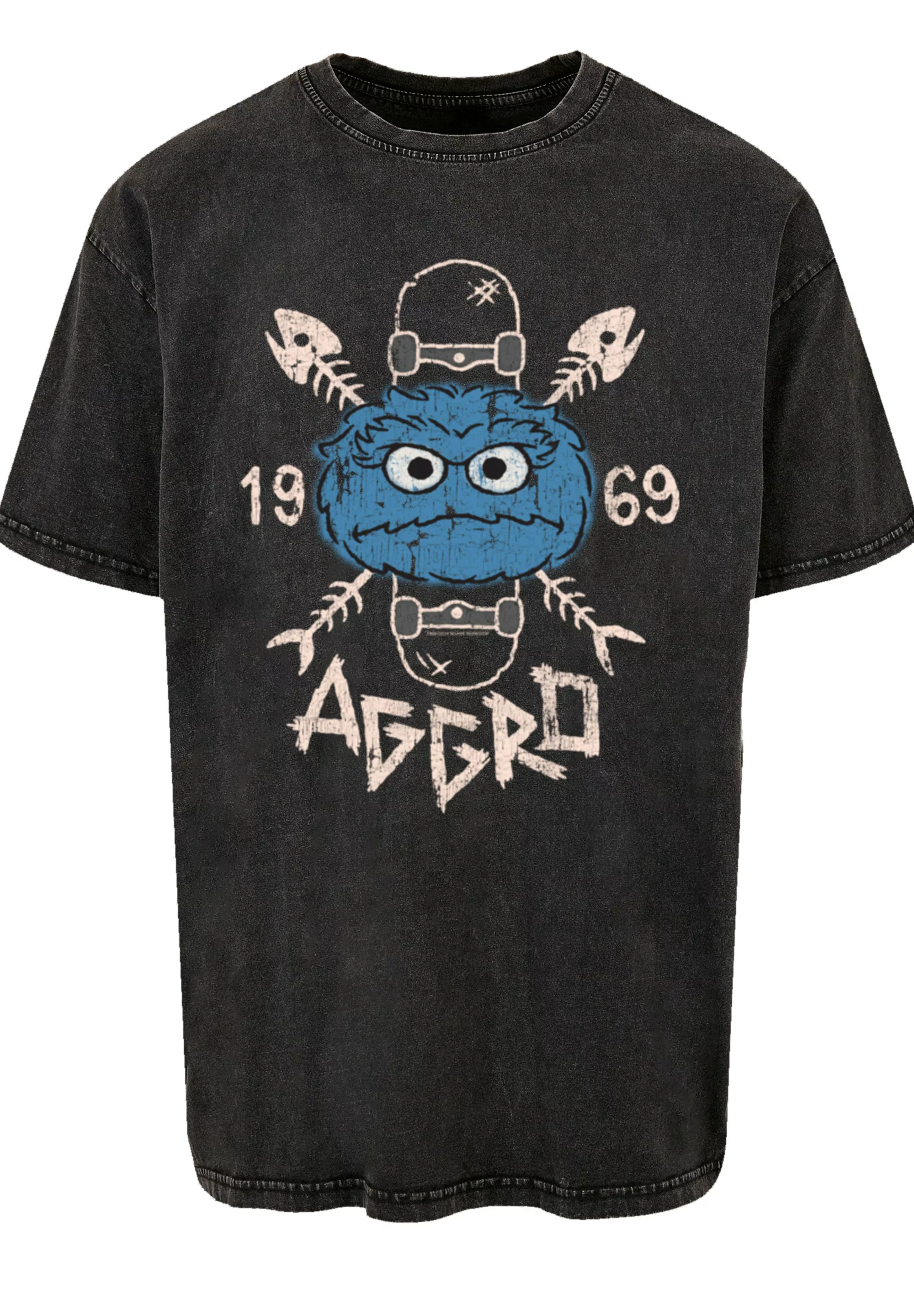 F4NT4STIC T-Shirt "Sesamstraße Cookie Aggro Skater", Premium Qualität günstig online kaufen