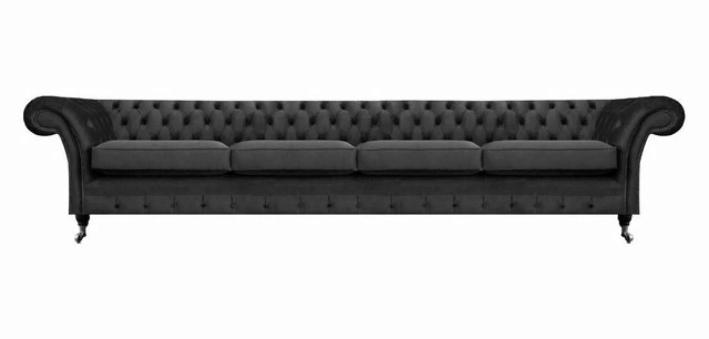 JVmoebel 4-Sitzer Wohnzimmer Sofa Viersitzer Couch Textil Einrichtung Schwa günstig online kaufen