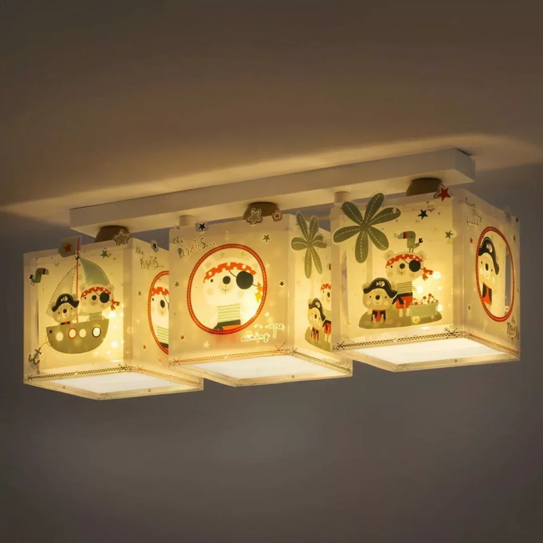 Dreiflammige Deckenlampe Pirates fürs Kinderzimmer günstig online kaufen