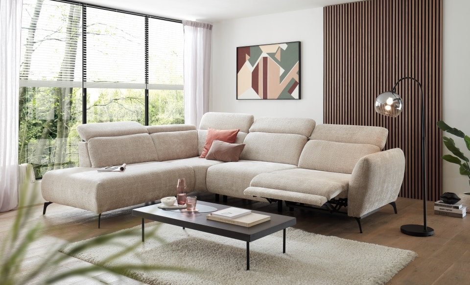 ED EXCITING DESIGN Ecksofa Kiel, mit elektrischer Relaxfunktion, verstellba günstig online kaufen