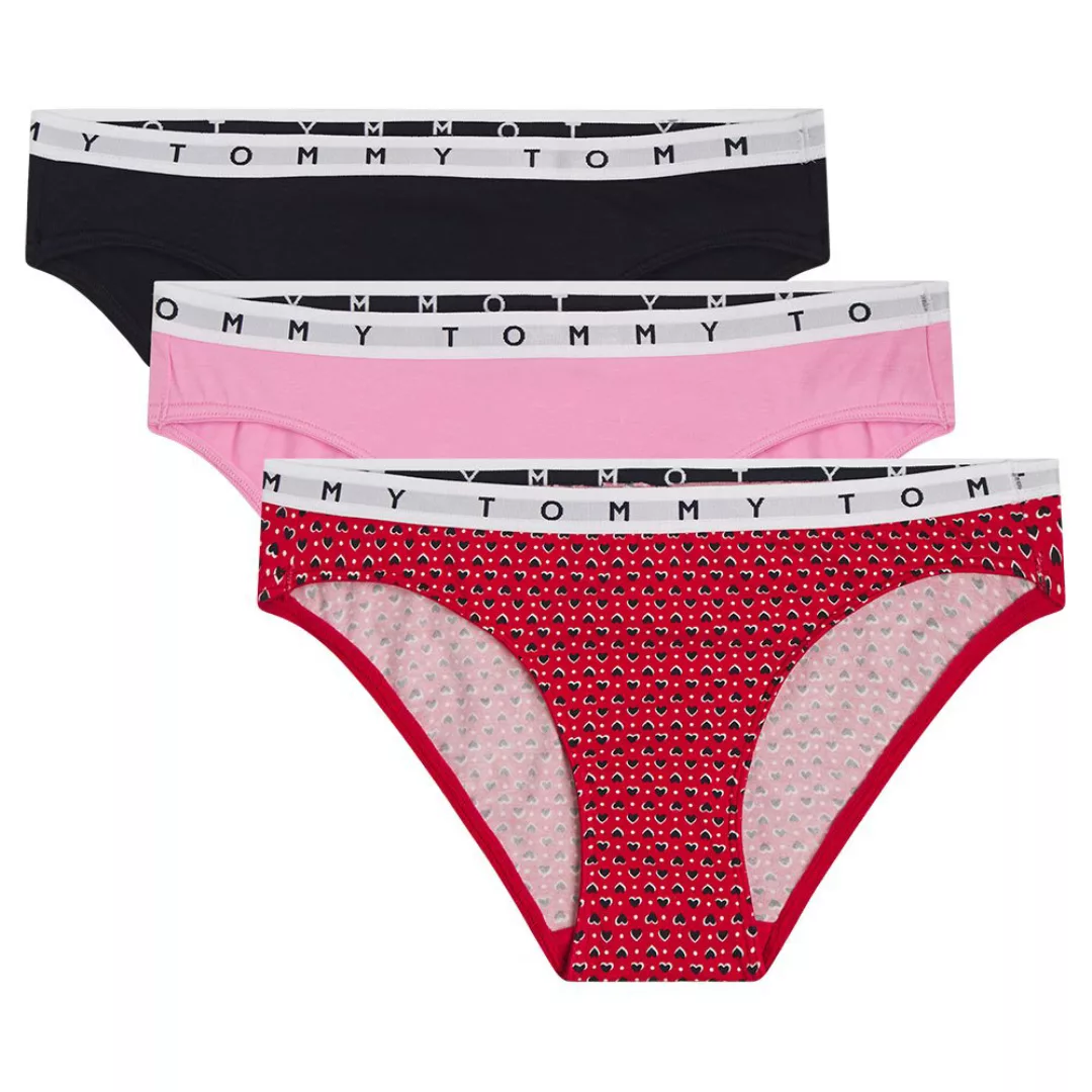 Tommy Hilfiger Underwear Print Slip 3 Einheiten XS Primary Red / Violet Pin günstig online kaufen