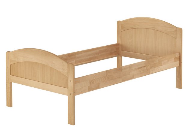 ERST-HOLZ Bett Seniorenbett Einzel Gästebett Buche massiv 90x200 geschwunge günstig online kaufen