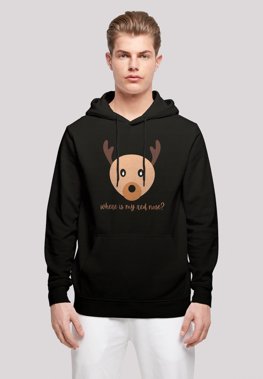 F4NT4STIC Kapuzenpullover "Red Nose Weihnachten", Print günstig online kaufen