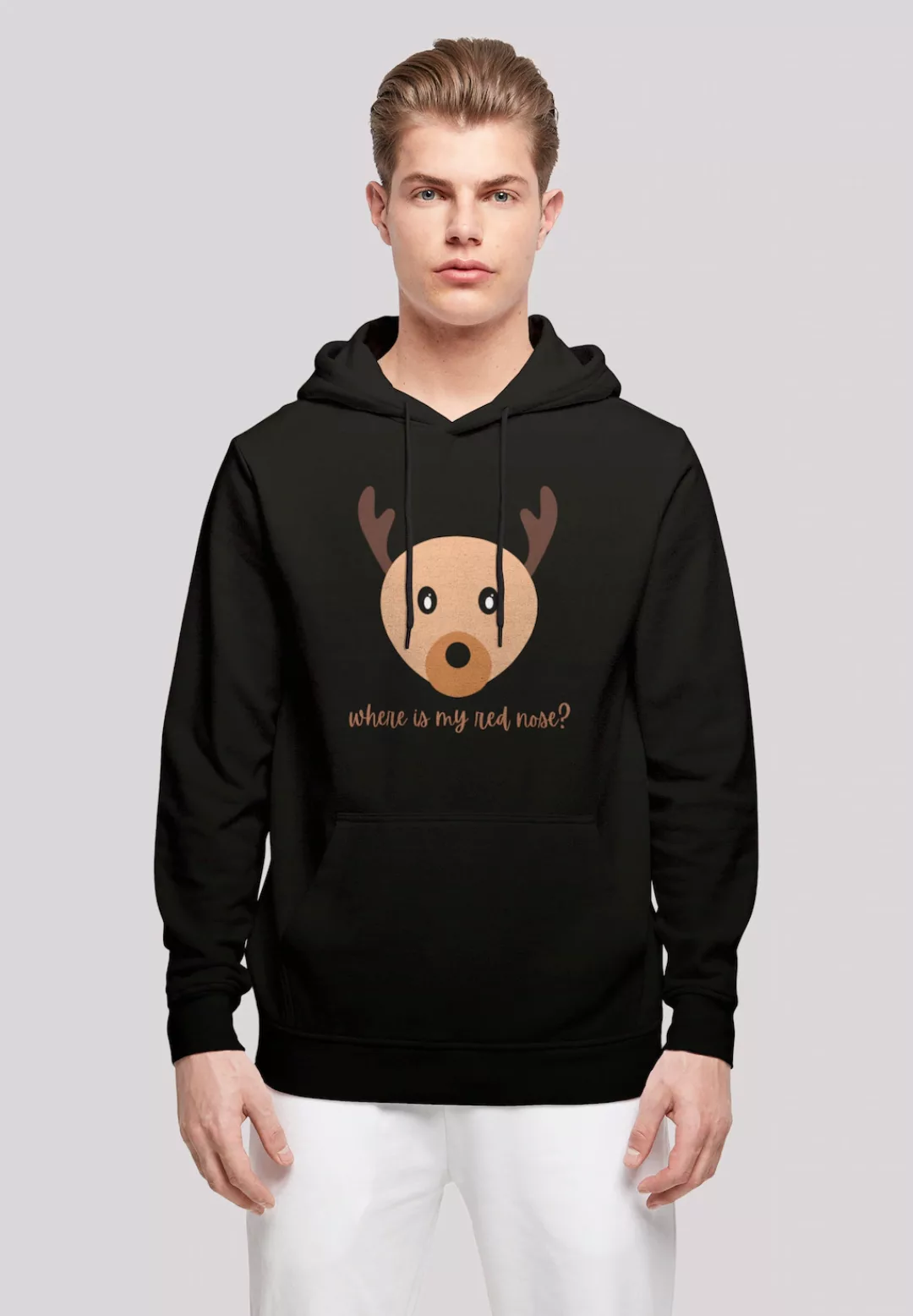 F4NT4STIC Kapuzenpullover "Red Nose Weihnachten", Print günstig online kaufen