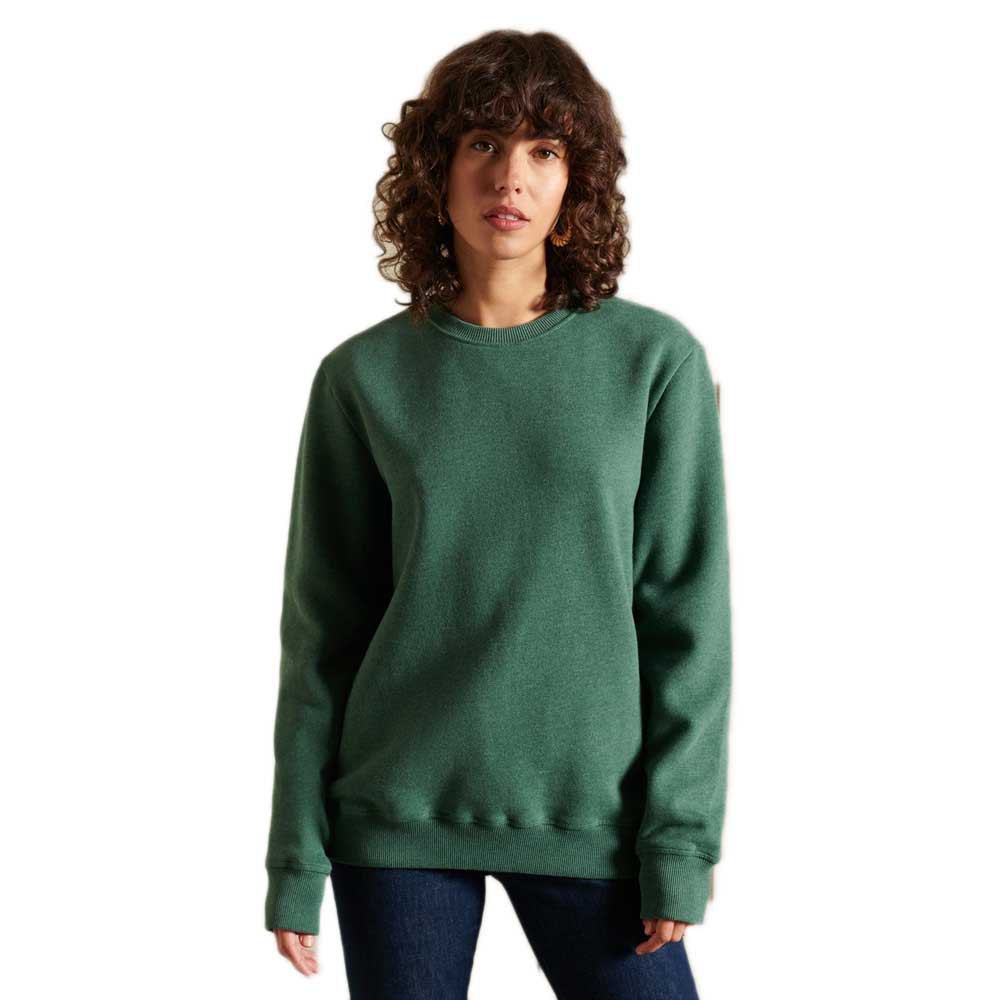 Superdry Vintage Logo Emb Crew Pullover XS Heritage Pine Green Marl günstig online kaufen