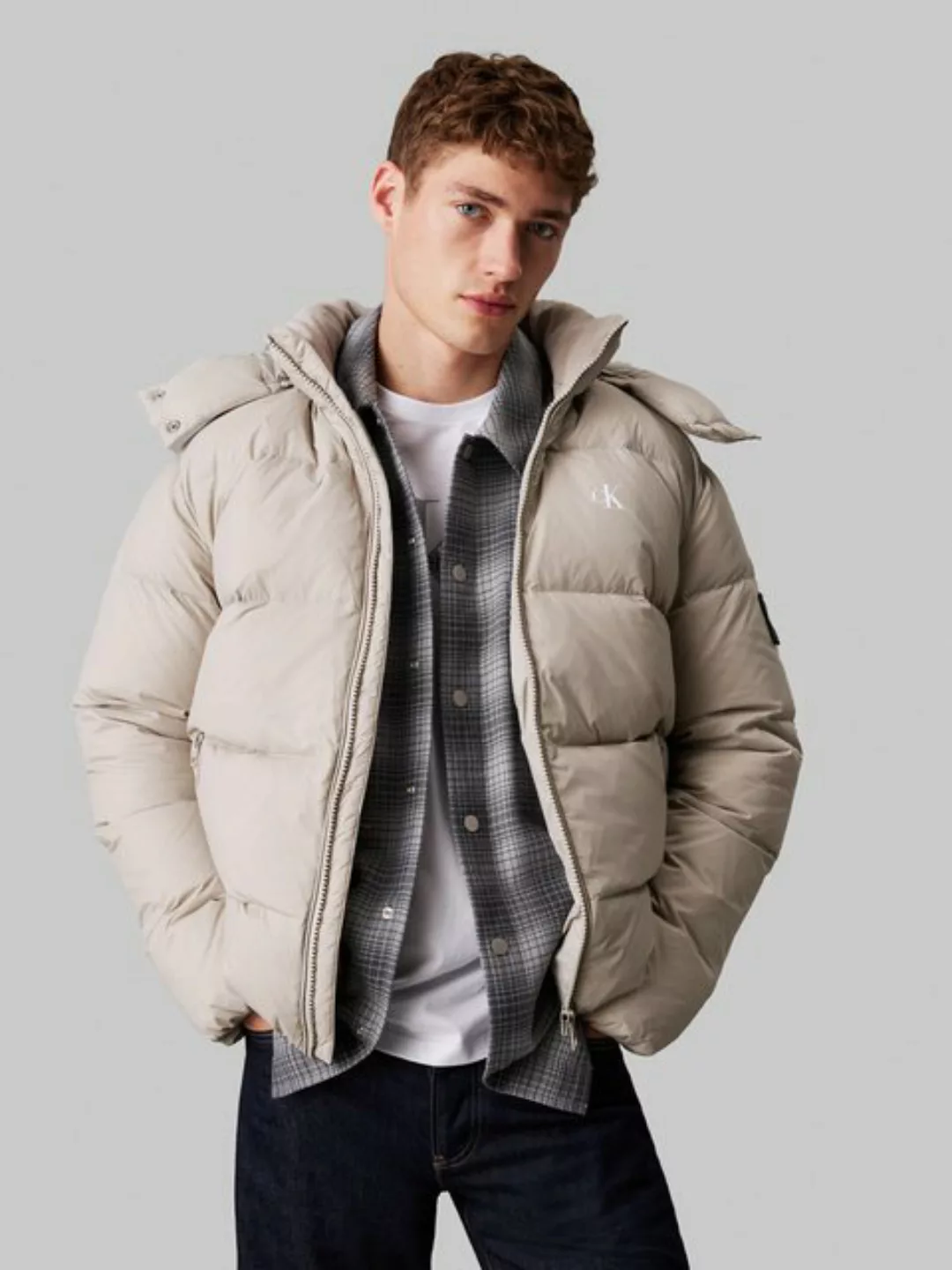 Calvin Klein Jeans Outdoorjacke ESSENTIALS DOWN JACKET mit Logoprägung günstig online kaufen