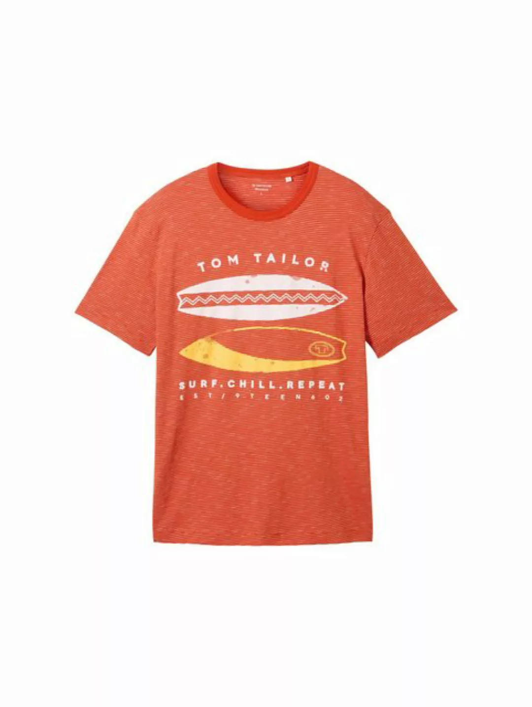 TOM TAILOR Print-Shirt aus reiner Baumwolle günstig online kaufen