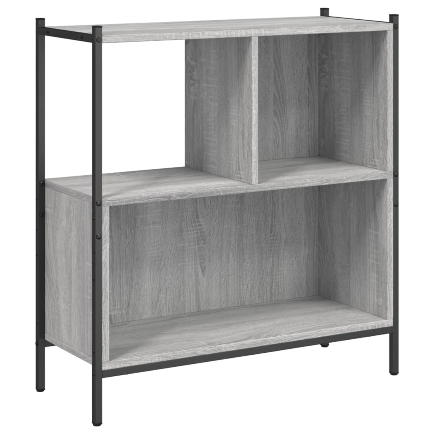 vidaXL Bücherregal Grau Sonoma 72x28x77,5 cm Holzwerkstoff günstig online kaufen