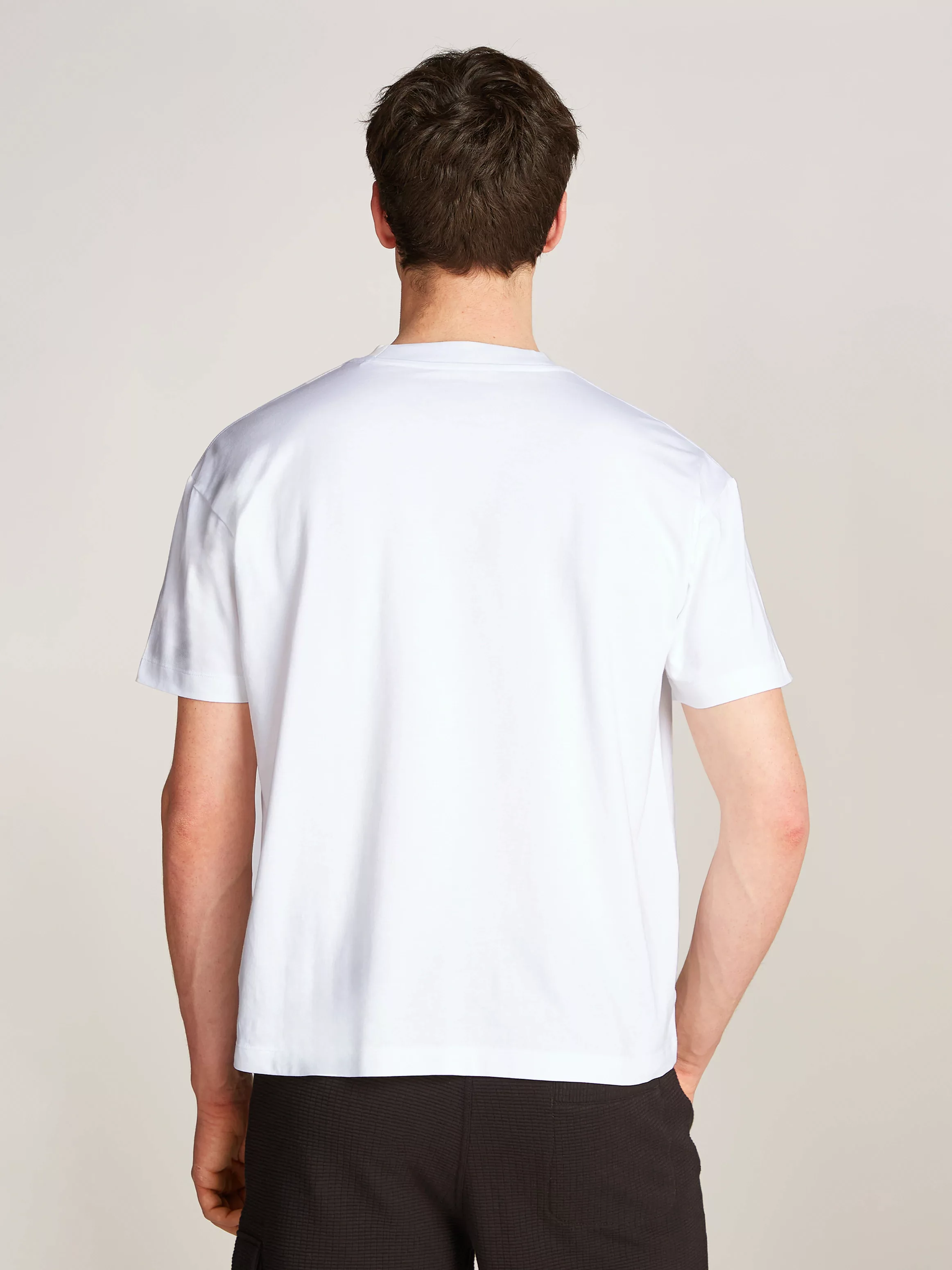 Calvin Klein Jeans T-Shirt "TEXTURED MONOLOGO BOYFRIEND TEE", mit Logodruck günstig online kaufen