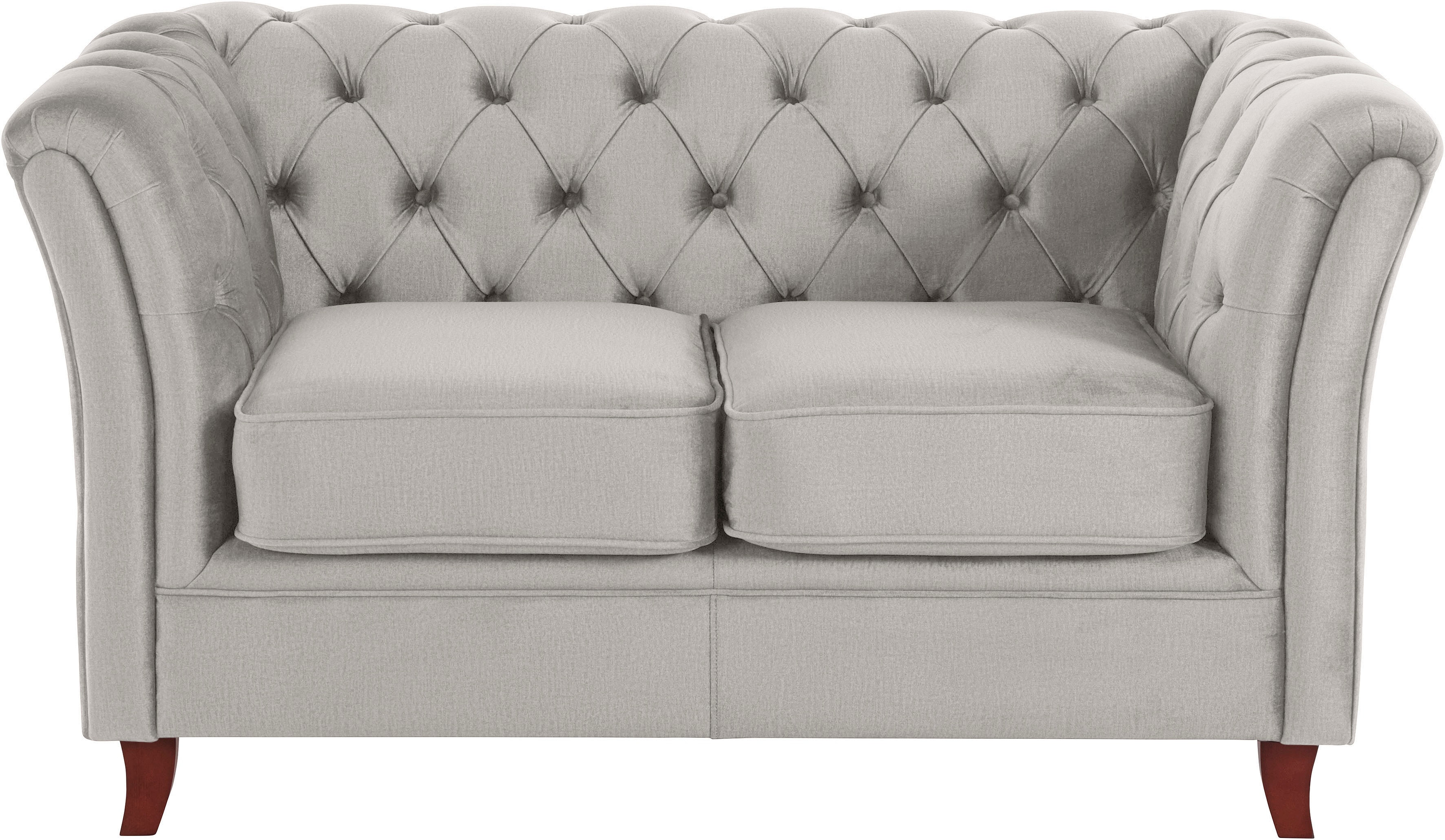 Home affaire Chesterfield-Sofa "Reims", mit echter Chesterfield-Knopfheftun günstig online kaufen