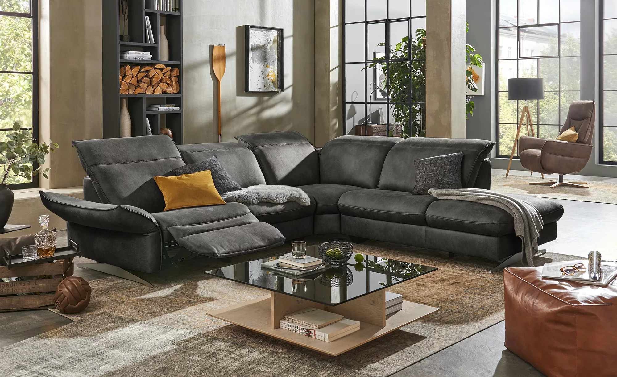 Mein Sofa bold Ecksofa  Michelle ¦ grau ¦ Maße (cm): B: 292 H: 81 T: 258.0 günstig online kaufen