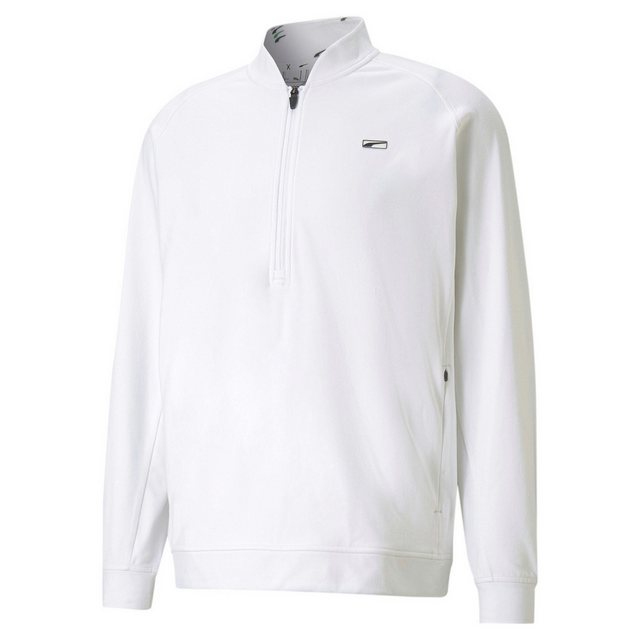 PUMA Longsweatshirt Puma Golf Layer Cloudspun Moving Day 1/4 Zip Weiß Herre günstig online kaufen