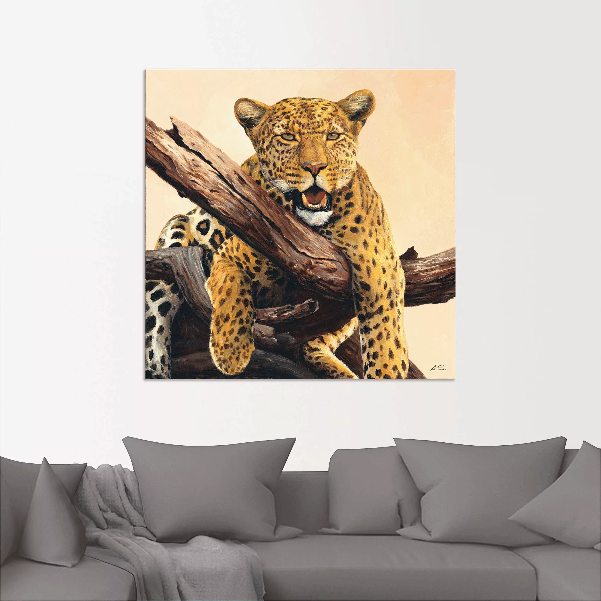 Artland Wandbild »Zeit zum Mittagessen«, Wildtiere, (1 St.), als Alubild, O günstig online kaufen