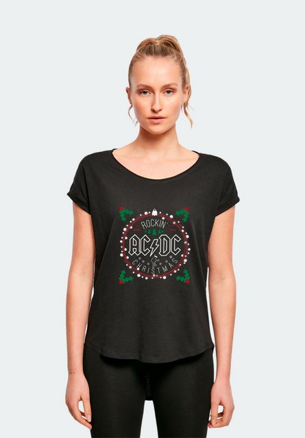 F4NT4STIC T-Shirt "AC/DC Christmas Circle", Damen,Premium Merch,Lang,Longsh günstig online kaufen