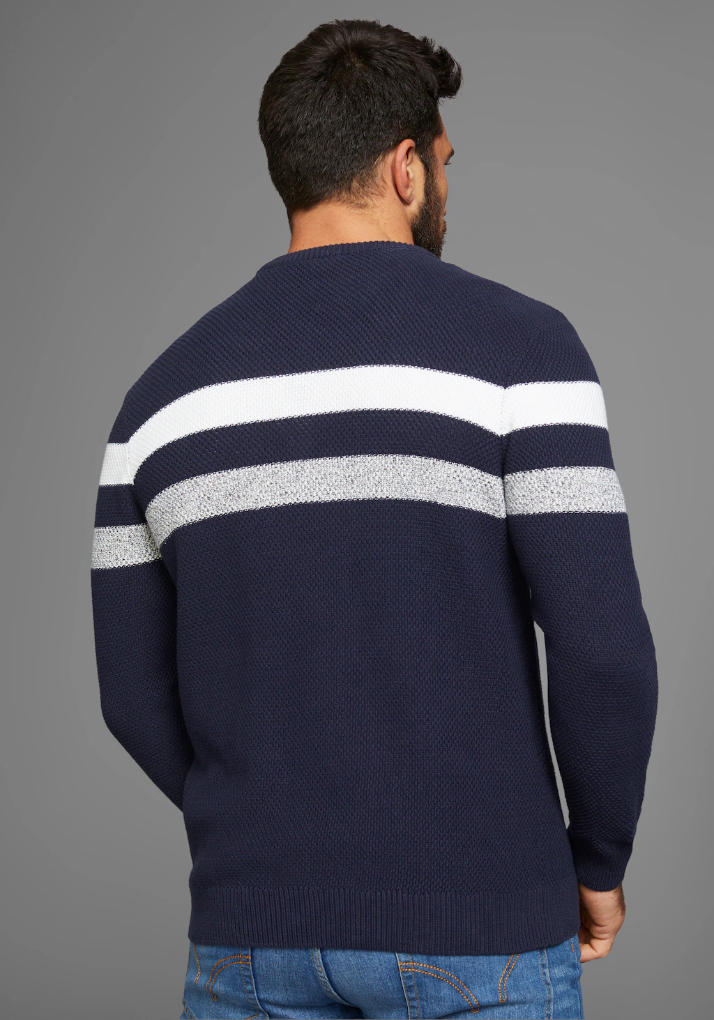 Man's World Strickpullover in melierte Optik günstig online kaufen