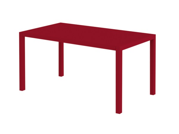 Outdoor Tisch140x80x75 cm rot günstig online kaufen