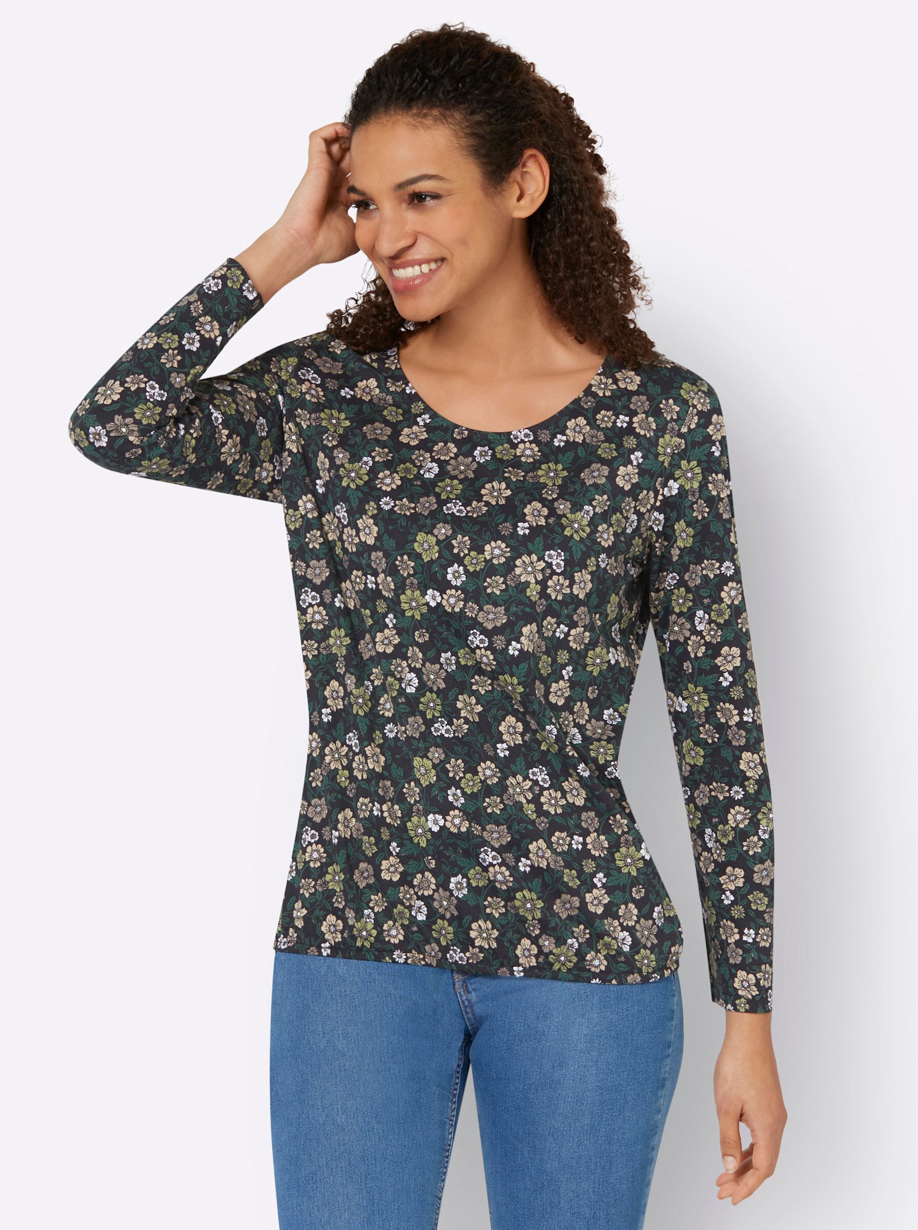 Inspirationen Langarmshirt "Druck-Shirt", (1 tlg.) günstig online kaufen