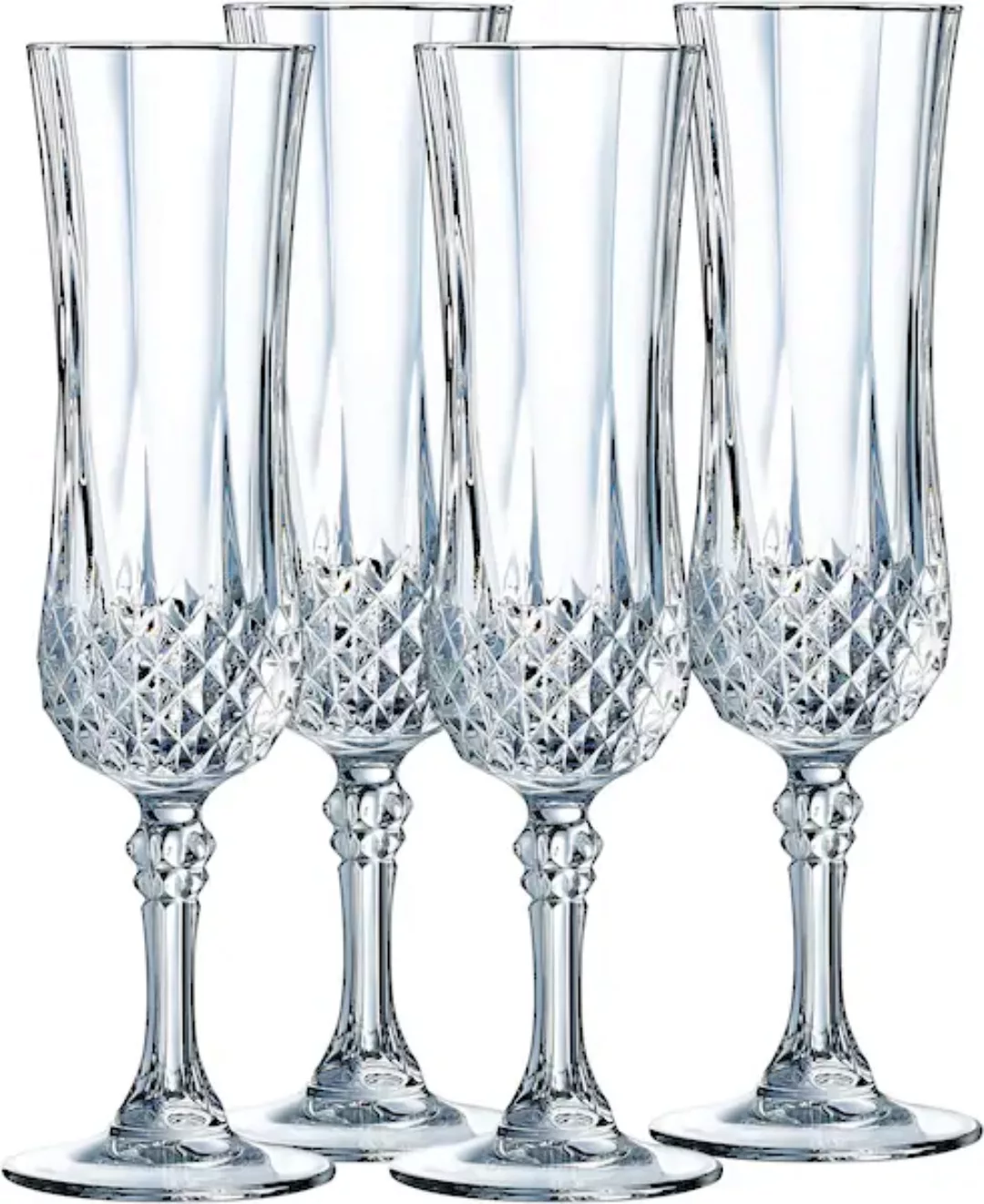 Luminarc Sektglas »Trinkglas Longchamp Eclat«, (Set, 4 tlg.), Gläser Set, s günstig online kaufen
