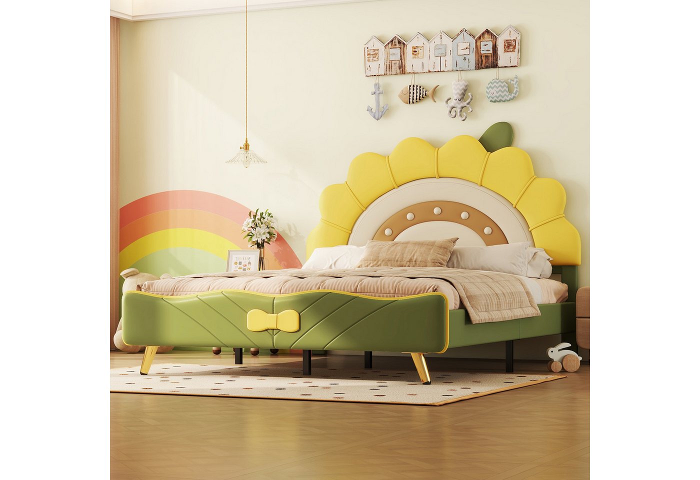 NMonet Polsterbett Kinderbett (Geeignet für Jungen und Mädchen), Doppelbett günstig online kaufen