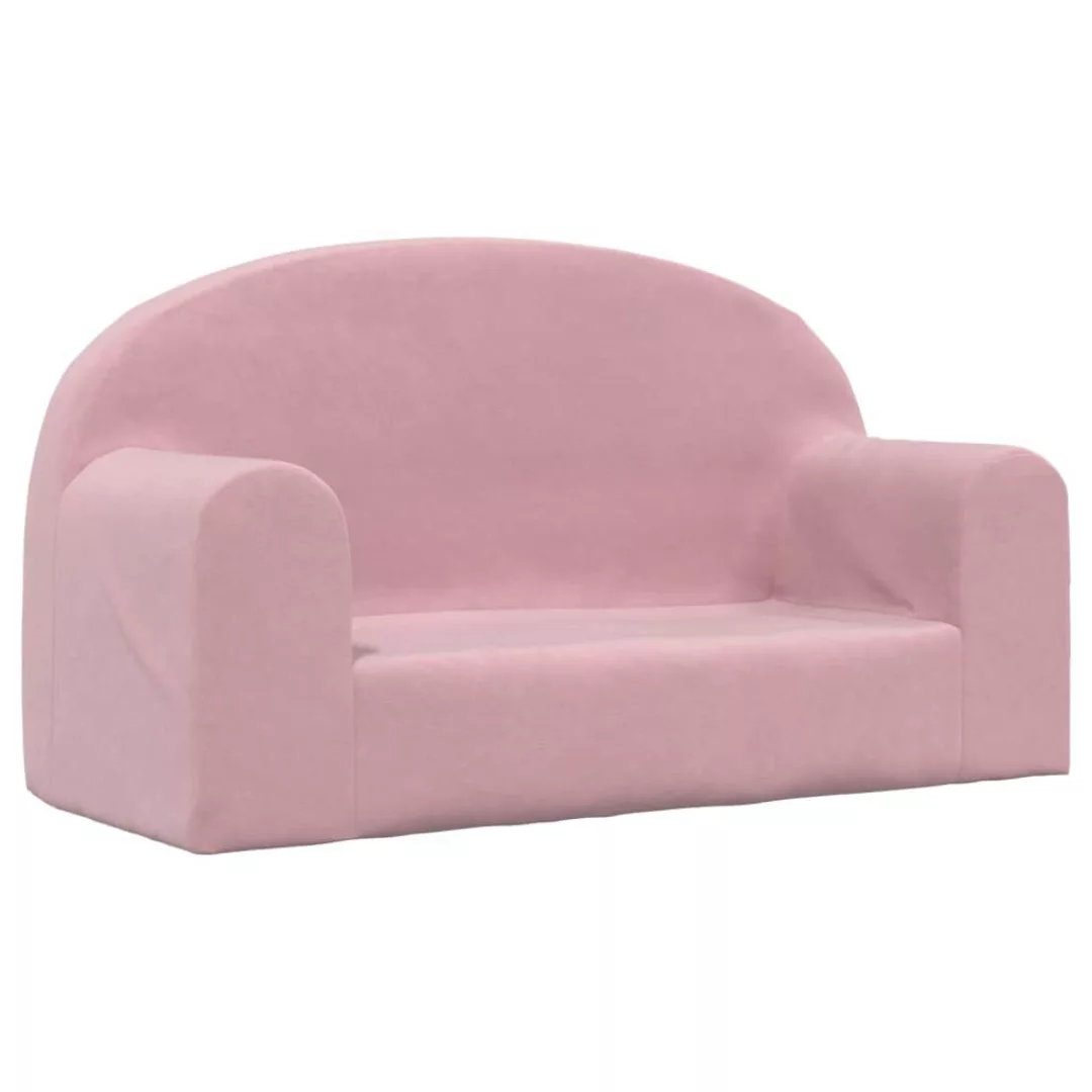 Vidaxl Kindersofa 2-sitzer Rosa Weich Plüsch günstig online kaufen