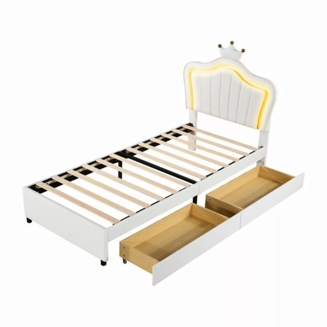 Gotagee Kinderbett Kinderbett Polsterbett 90x200cm Einzelbettgestell mit Sc günstig online kaufen