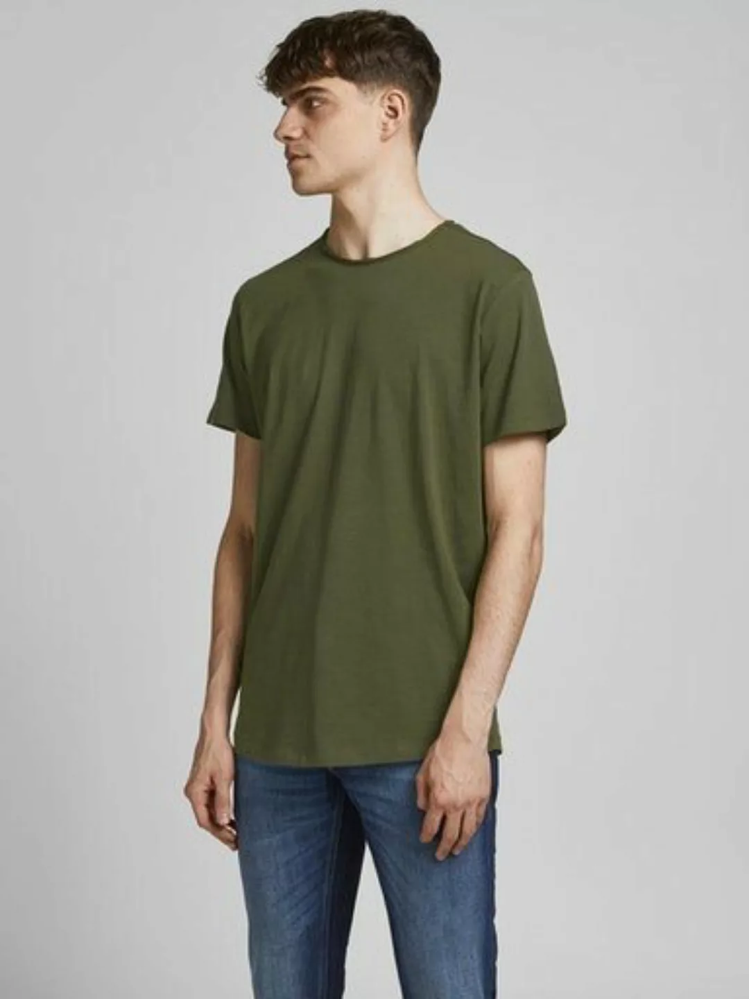 Jack & Jones Herren Rundhals T-Shirt JJEBASHER Regular Fit günstig online kaufen