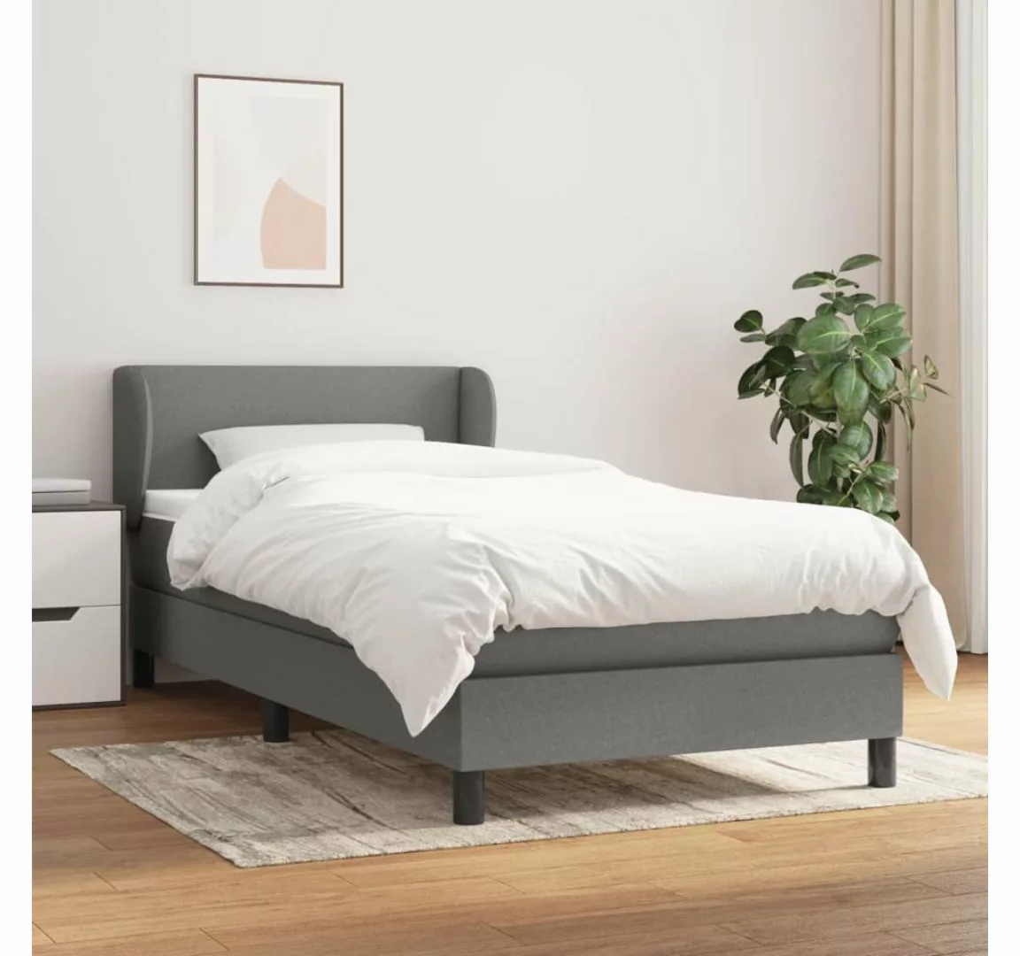 vidaXL Boxspringbett Bett Boxspringbett mit Matratze & Topper Stoff verschi günstig online kaufen