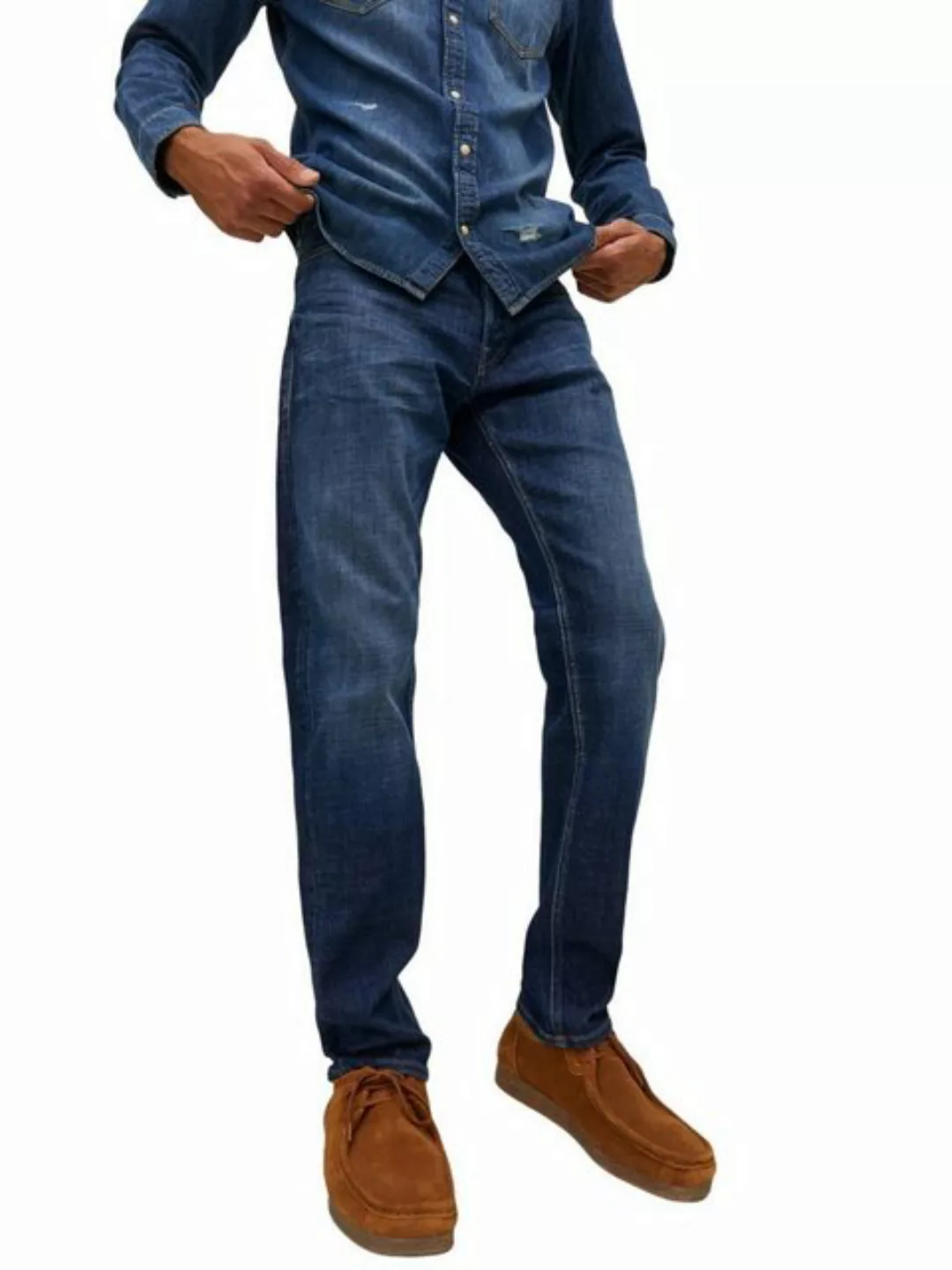 Jack & Jones Herren Jeans JJIMIKE JJORIGINAL JOS 211 - Relaxed Fit - Blau - günstig online kaufen
