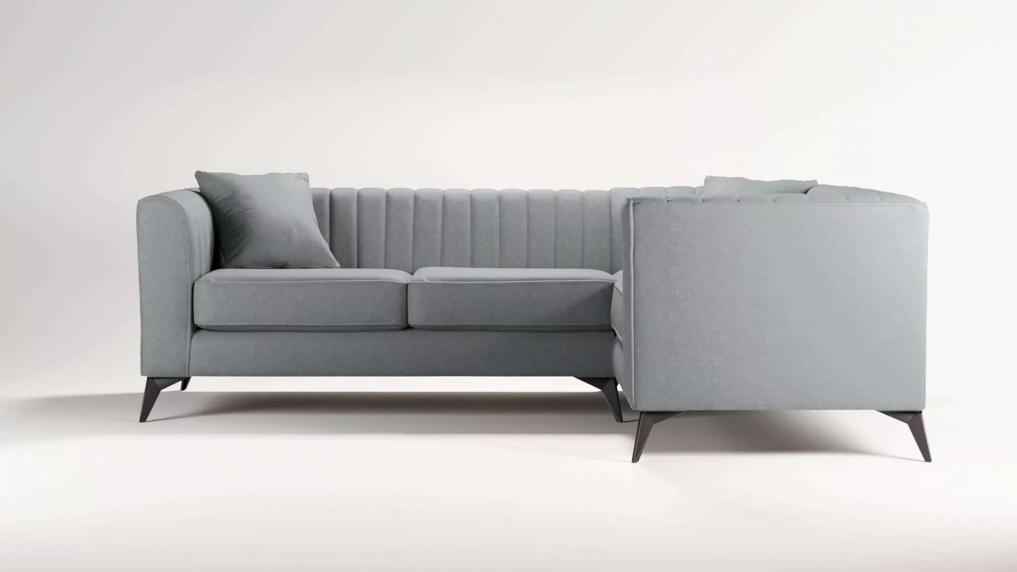 Places of Style Ecksofa »MATTHEW B/T/H: 240/167/74 cm«, L-Form, Steppung im günstig online kaufen