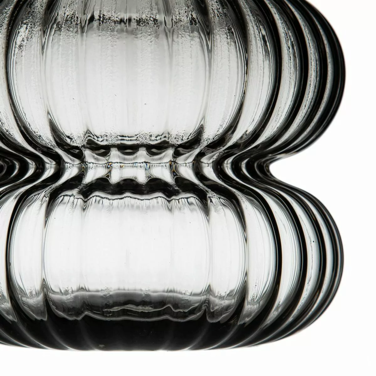 Vase Grau Glas 16,5 X 16,5 X 25 Cm günstig online kaufen