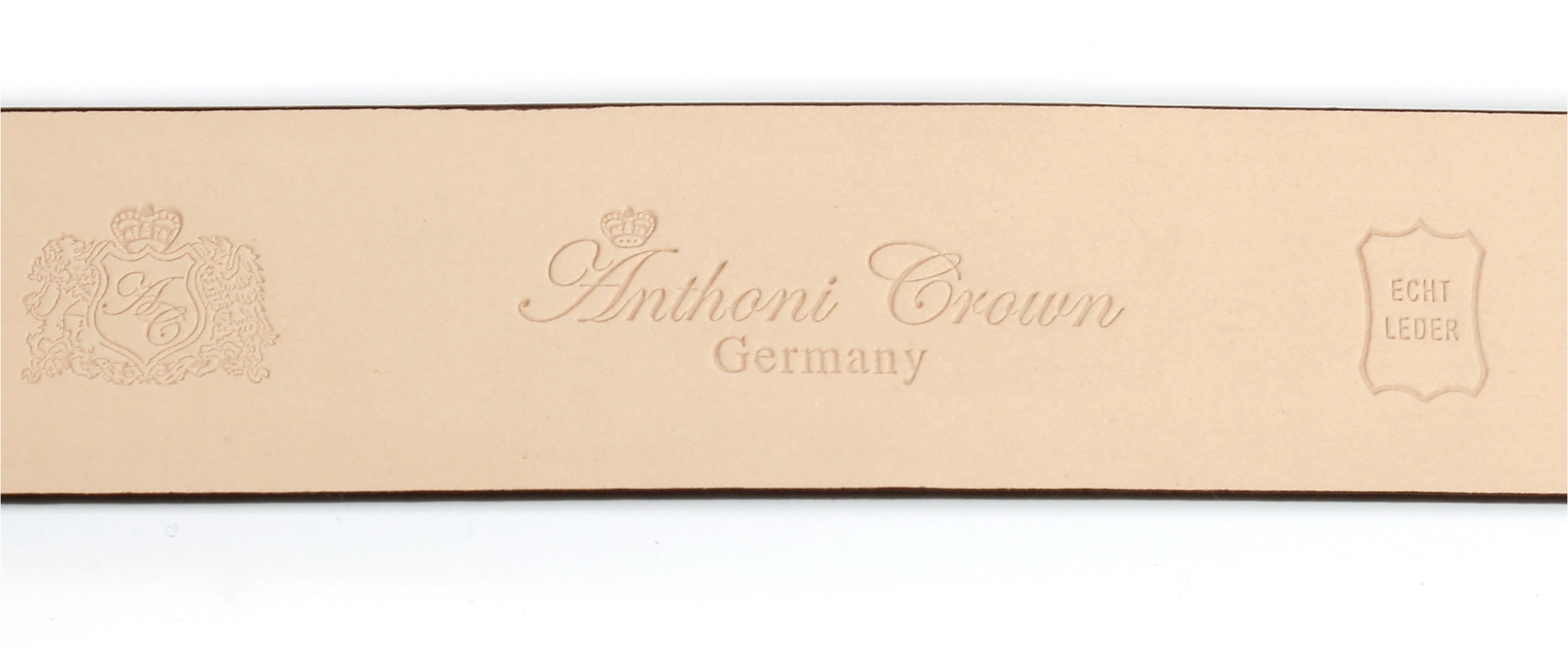 Anthoni Crown Ledergürtel, bombiert, helle Rückseite günstig online kaufen