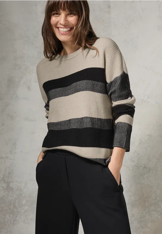 Cecil Strickpullover, aus softem Materialmix günstig online kaufen