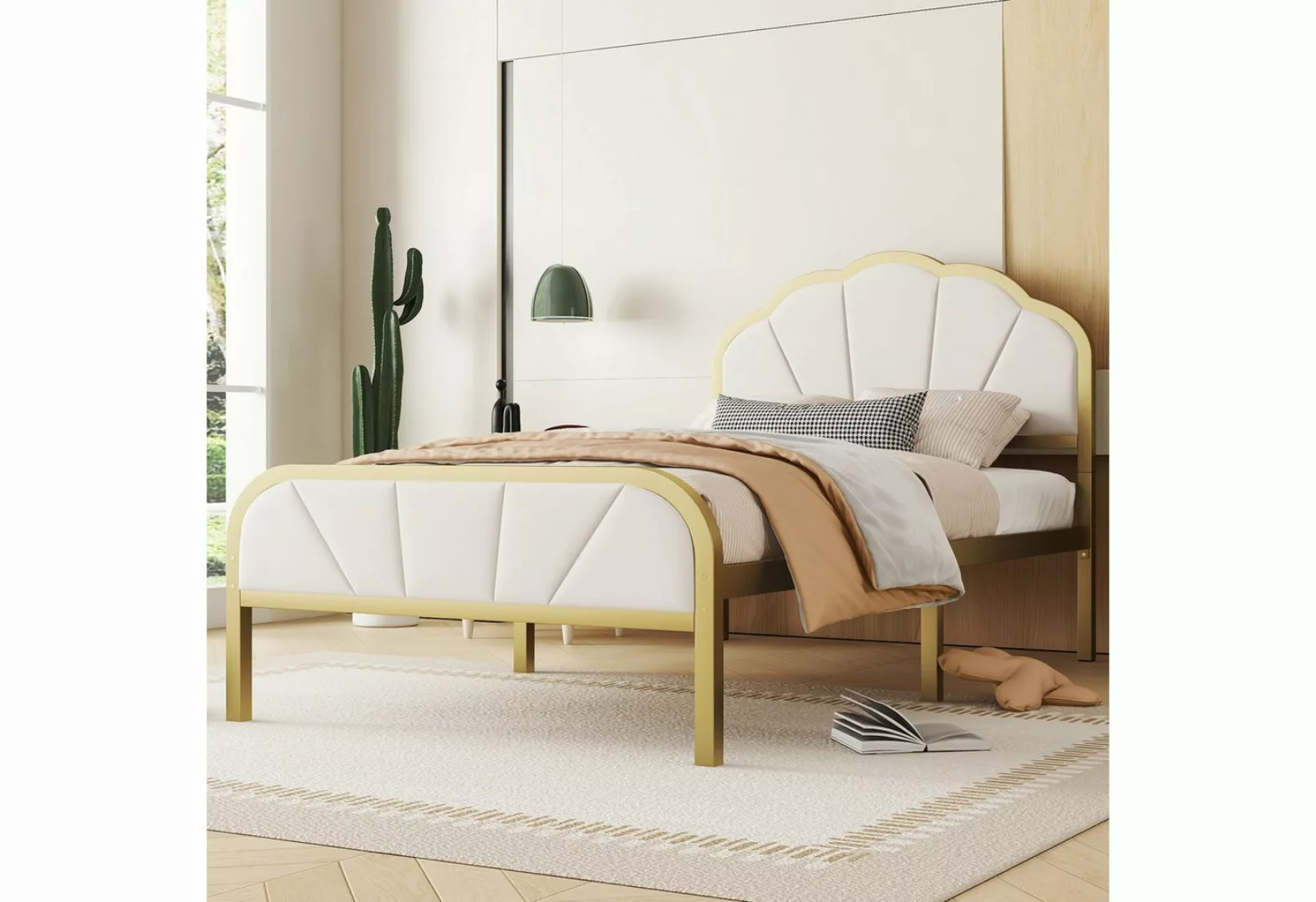 Gotagee Metallbett Eisenrahmenbett Flachbett Modern Jugendbett Einzelbett D günstig online kaufen