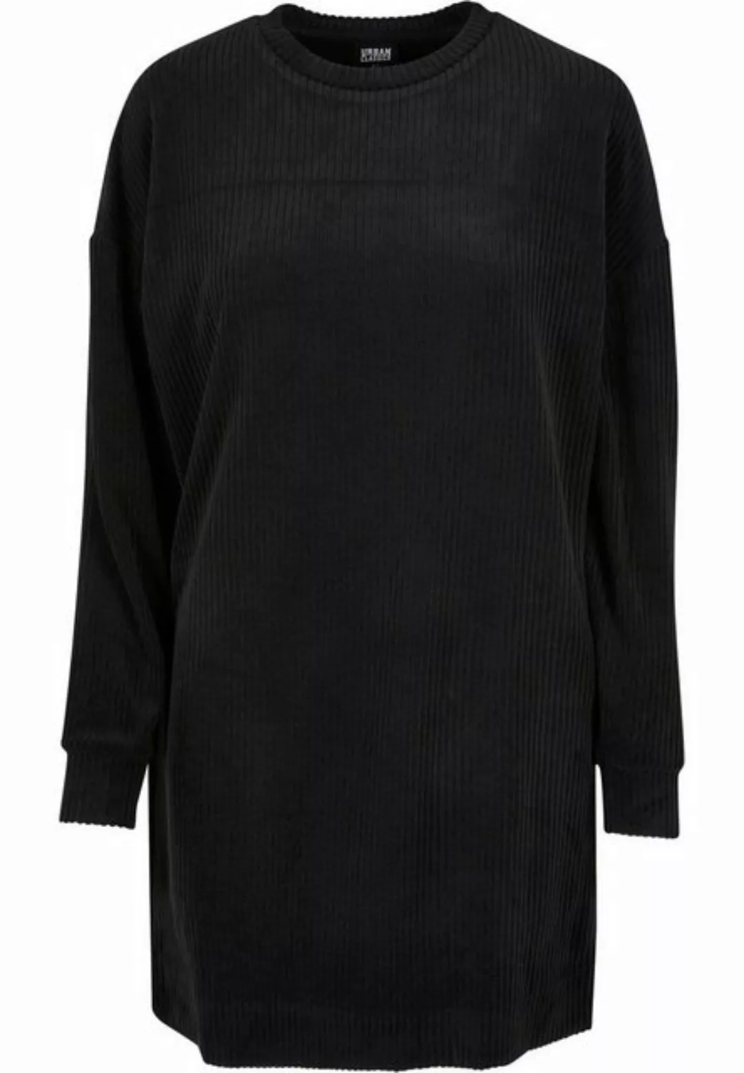 URBAN CLASSICS Shirtkleid Urban Classics Damen Ladies Velvet Rib Crew Dress günstig online kaufen