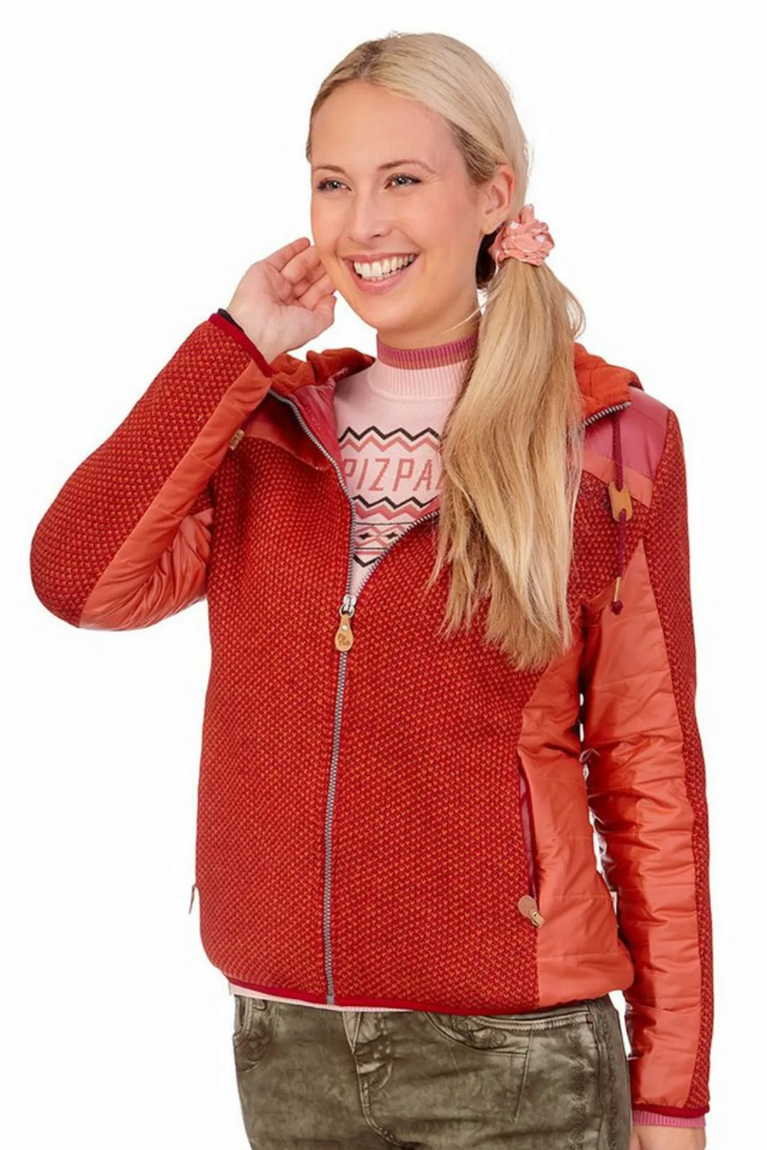 Piz Palü Outdoorjacke Steppjacke Damen - BÄRNAU - rot/orange günstig online kaufen