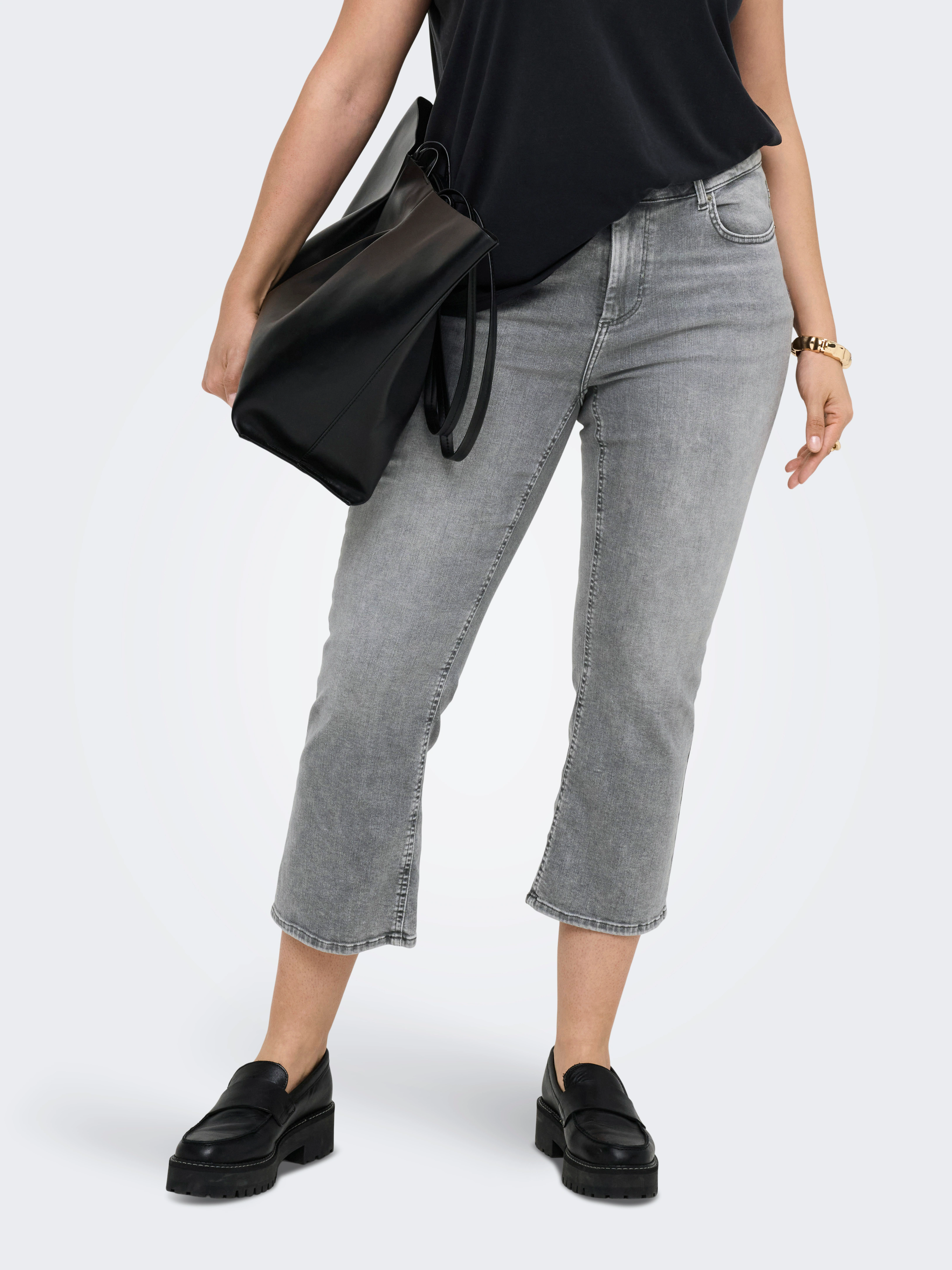 ONLY CARMAKOMA 7/8-Jeans "CARWILLY REG SK CROPPED FLARE DNM TAI01" günstig online kaufen