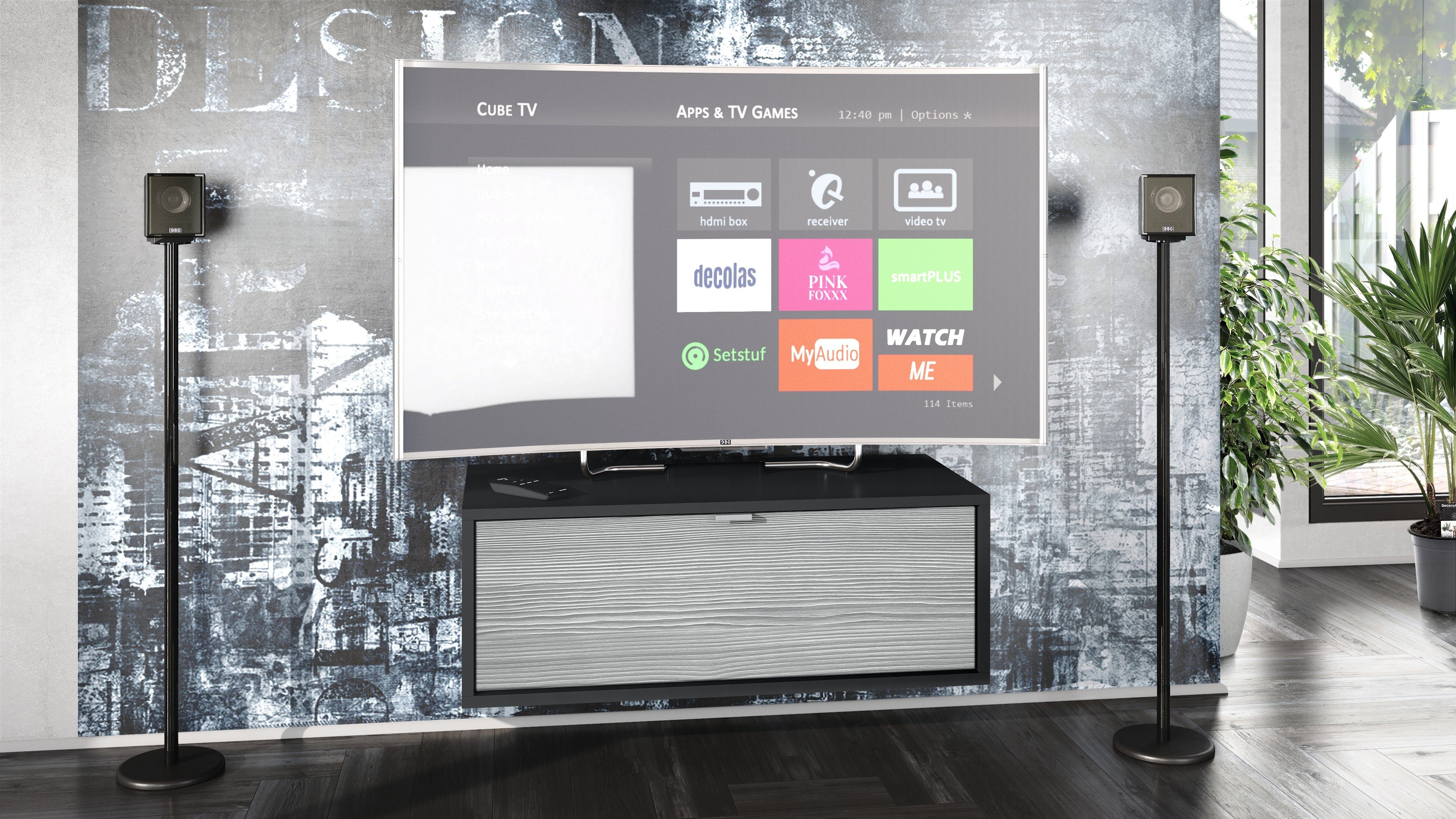 Vladon Lowboard Lana 800 (TV-Kommode, mit günstig online kaufen