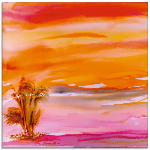 Artland Glasbild "Abendsonne", Sonnenaufgang & -untergang, (1 St.), in vers günstig online kaufen