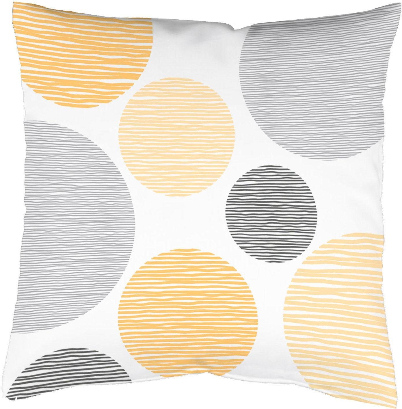 Home Basics Gardine Kissenhülle BORDEN samt, günstig online kaufen