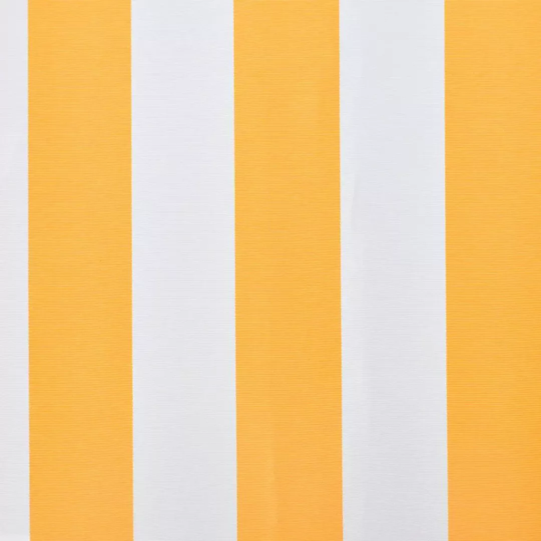 Markisenbespannung Canvas Sonnenblumengelb & Weiß 6x3 M günstig online kaufen
