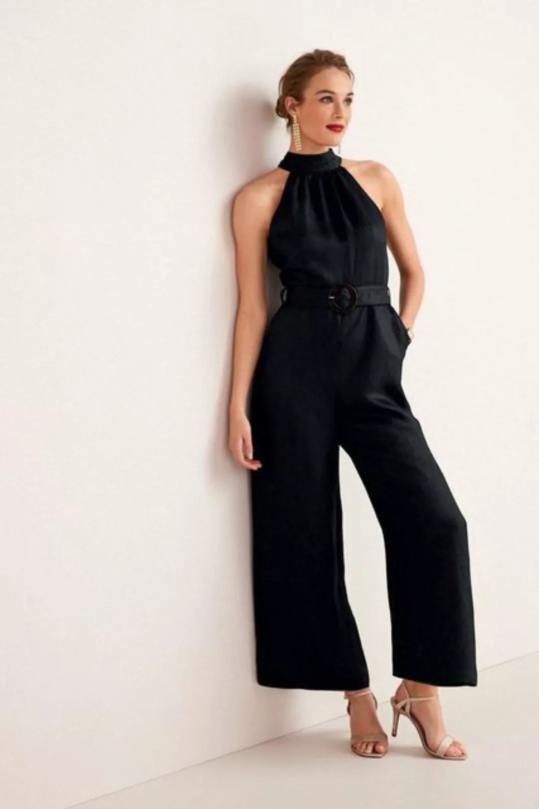 Next Jumpsuit Leinenoverall mit Gürtel (1-tlg) günstig online kaufen