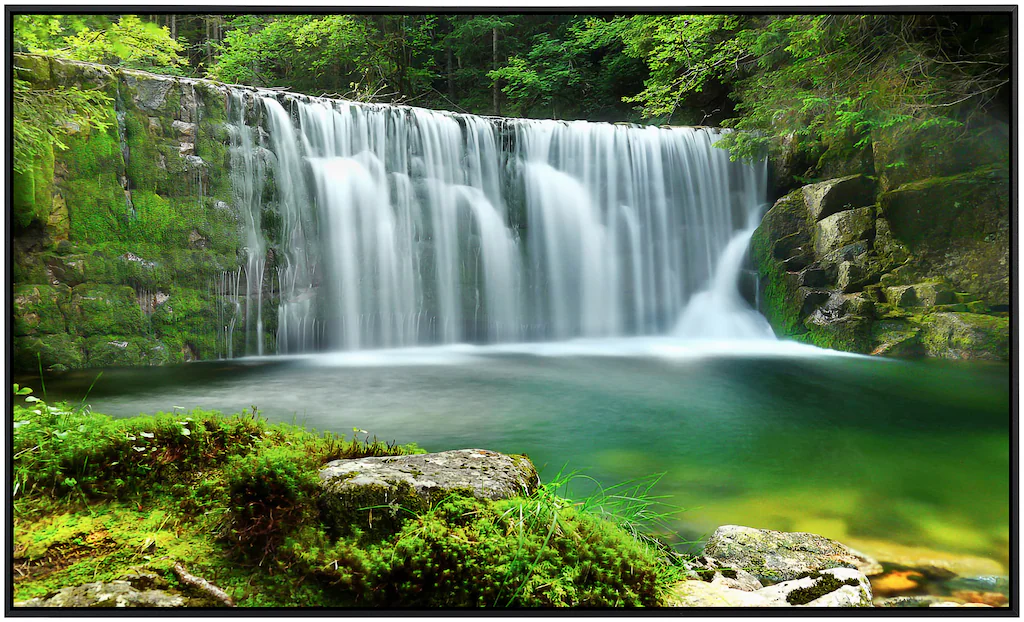 Papermoon Infrarotheizung »Emerald Lake Wasserfälle«, sehr angenehme Strahl günstig online kaufen